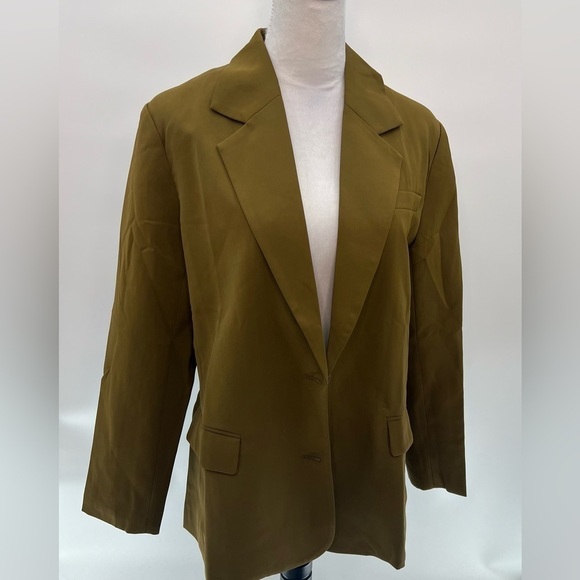Brown Blazer – Modernized, Open-Front Design Size L - Picture 3 of 6